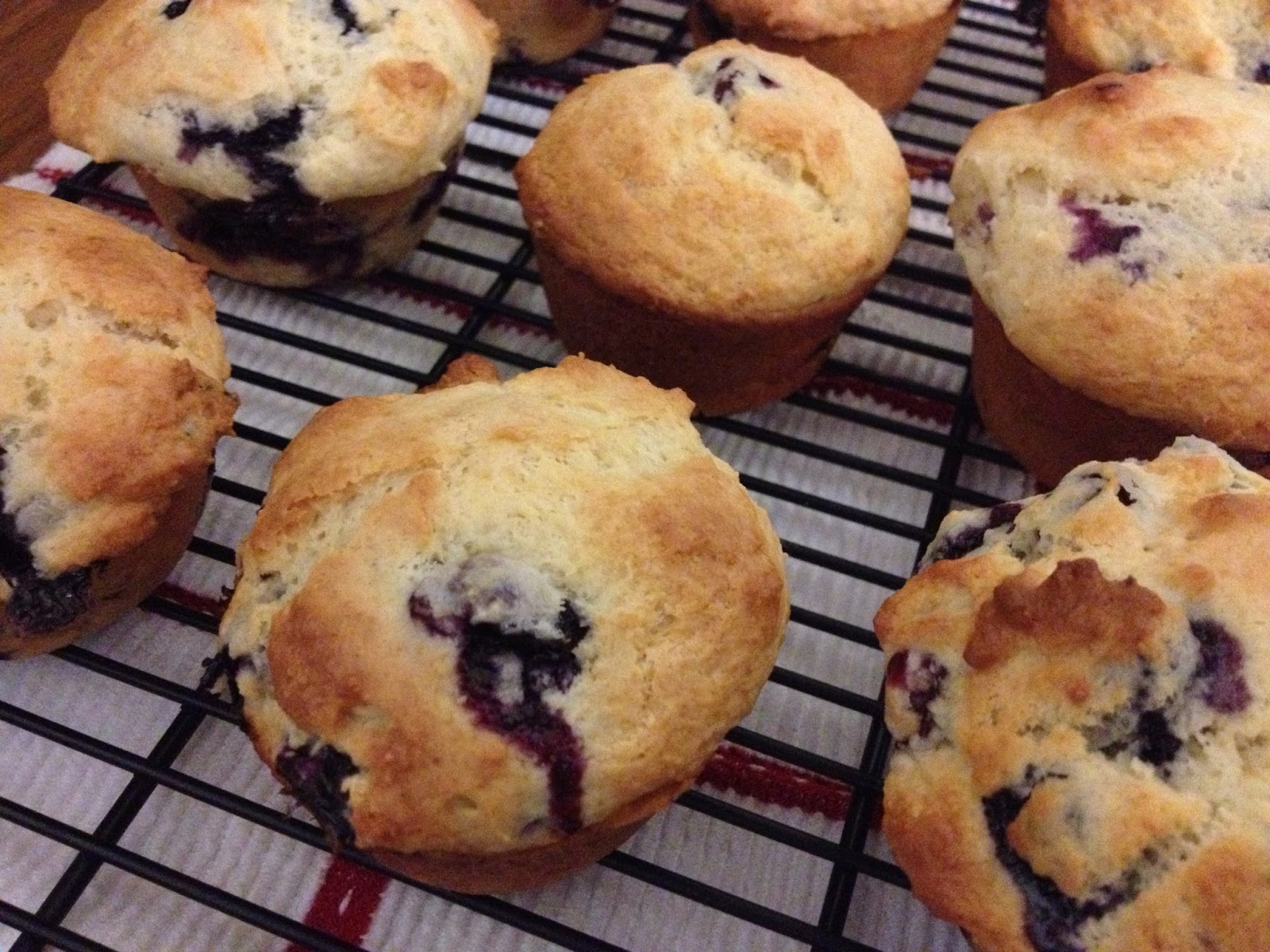 The Baking Yogi: Kitchen Adventures; Big Beautiful Blueberry Muffins