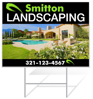 Landscaping Lawn Sign Sample | Lawnsigns.com Landscaping Lawn Sign Sample | Lawnsigns.com