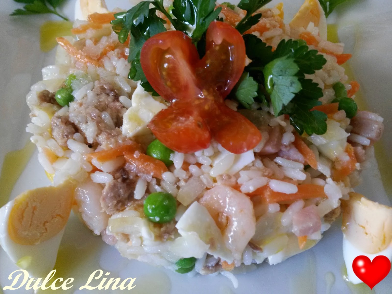 DL Timbal de arroz tres delicia y de gambas