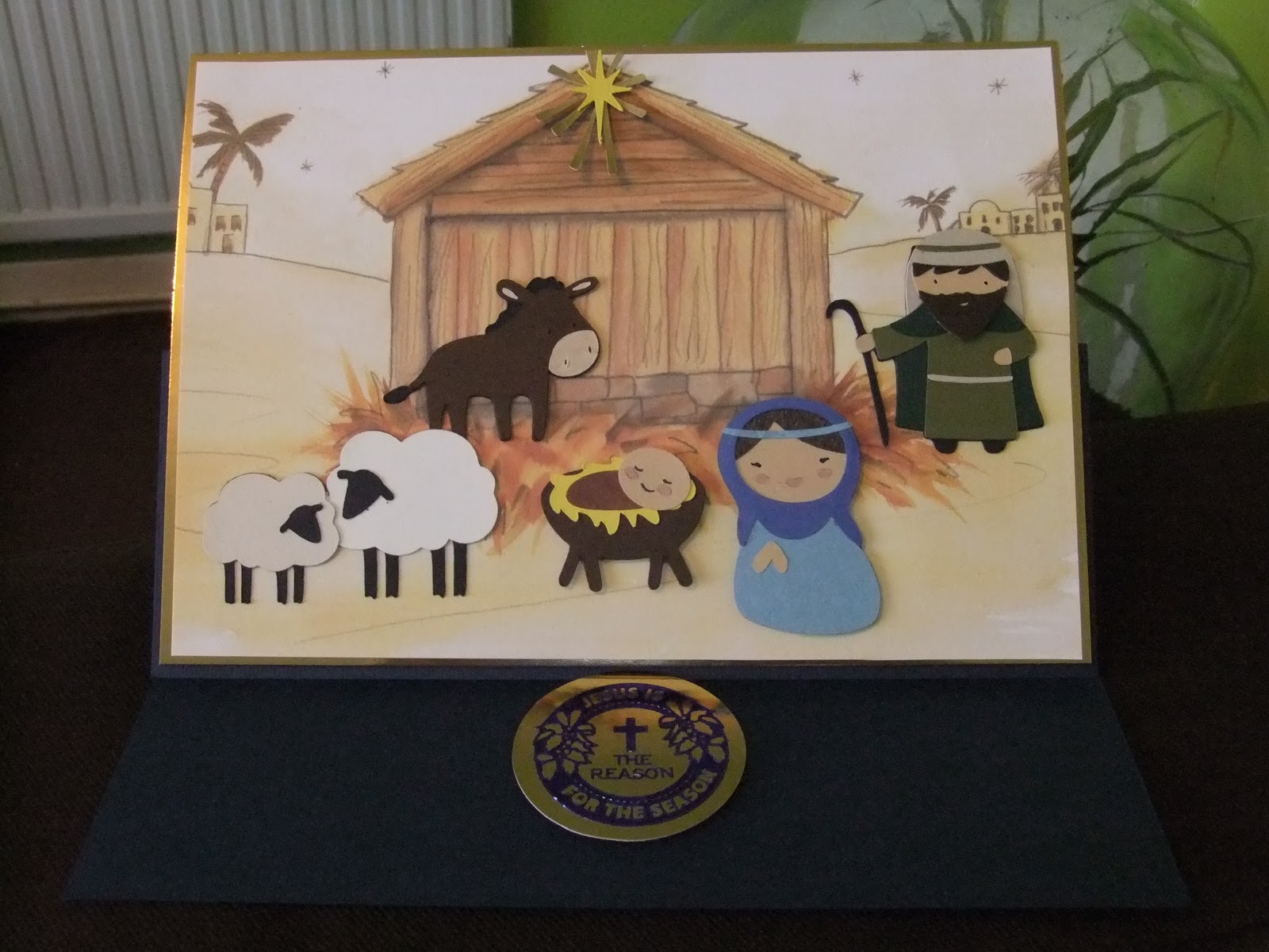 Cute nativity card
