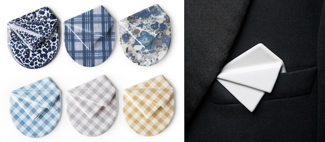 Ceramichette - ceramic pocket square by Cor Sine Labe Doli