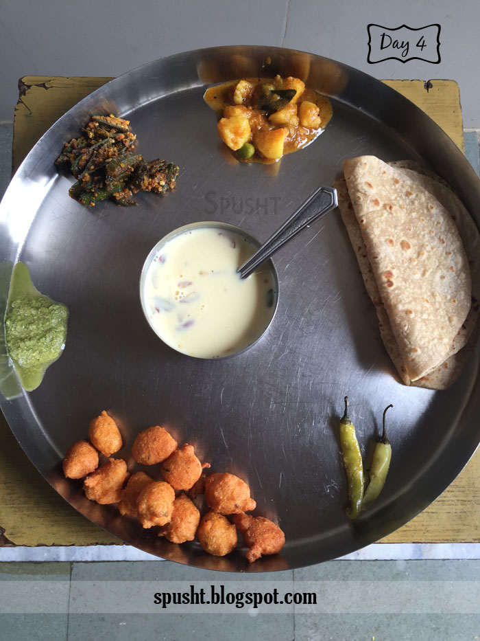 Spusht My Meals for a Month Vegetarian Indian Homemade Food