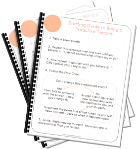 Want a FREE Starting Guide to Being a Proactive Teacher?