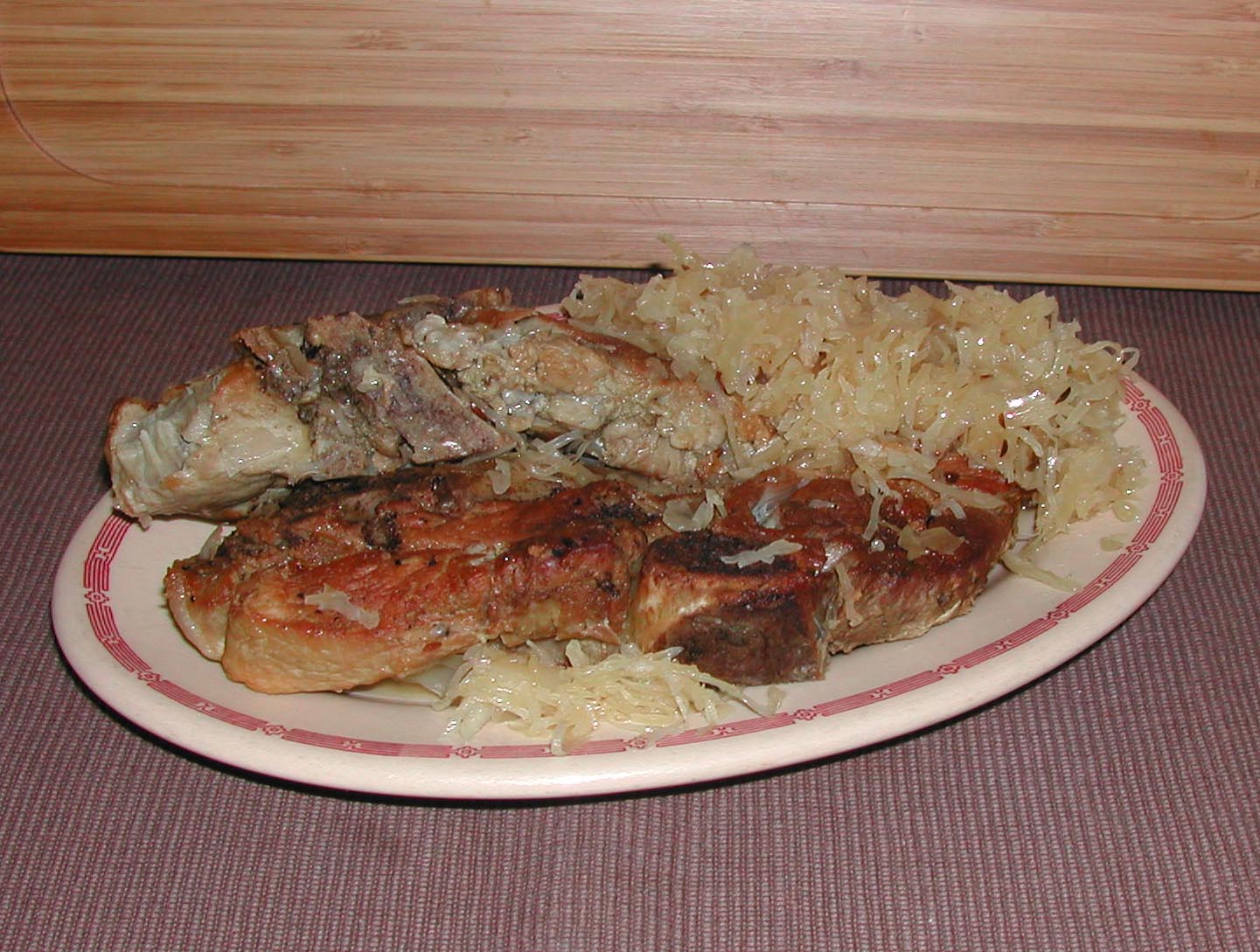The Iowa Housewife Spareribs and Sauerkraut