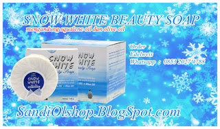 rawat wajah agan sista dengan sabun snow white beauty soap