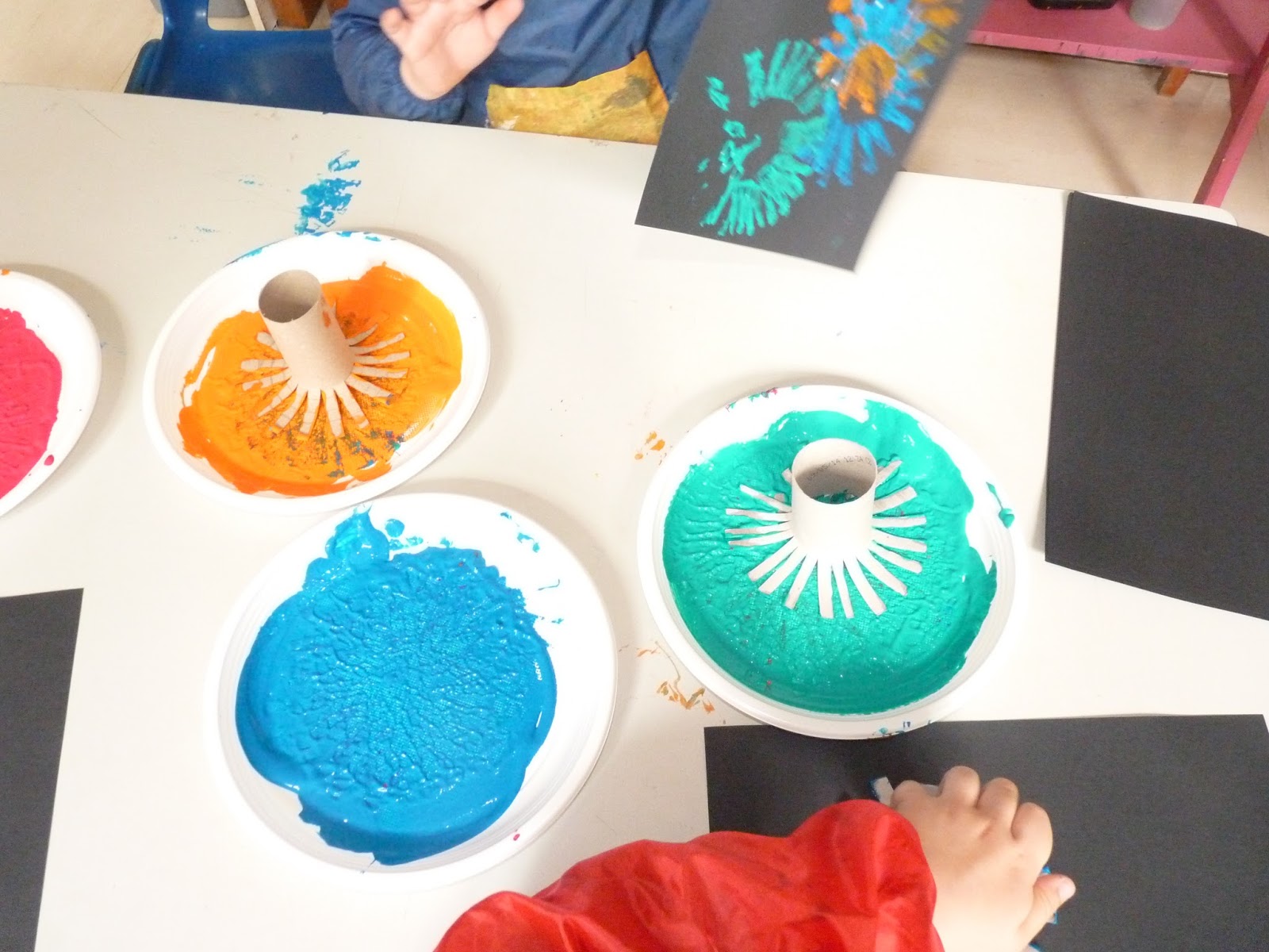 La classe de Sof Techniques de peinture en maternelle