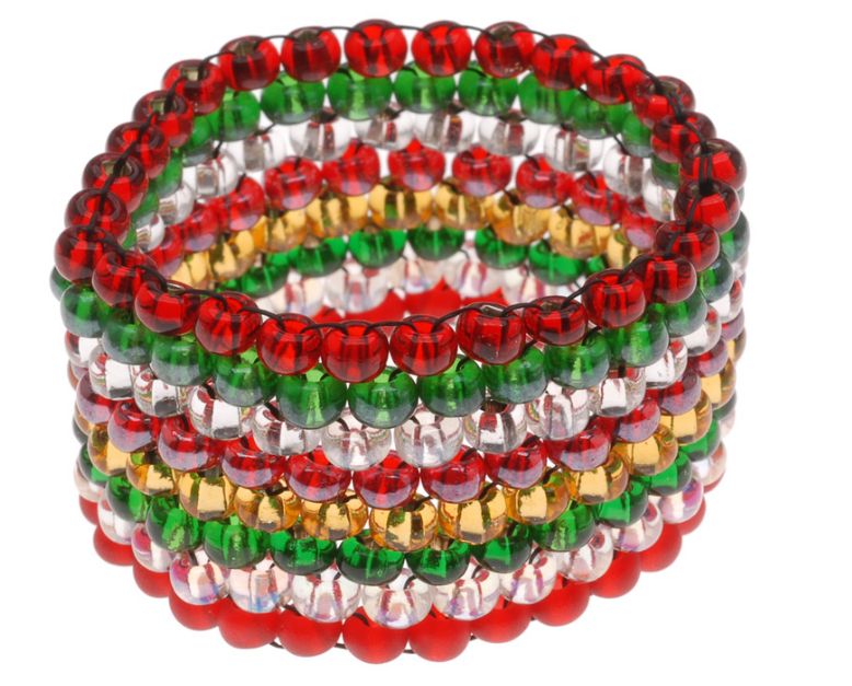 How to Make Easy Beaded Napkin Ring Tutorials / The Beading Gem