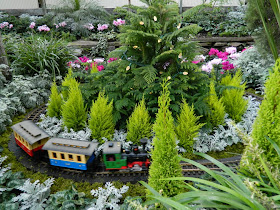 Allan Gardens Conservatory Christmas Flower Show 2014 toy train by garden muses-not another Toronto gardening blog