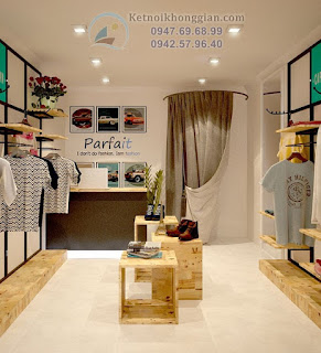 thiết kế shop thời trang nam tại Hà Nội