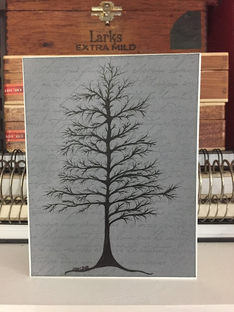 Inked Inspirations by SLMP - Pine Tree Note Card