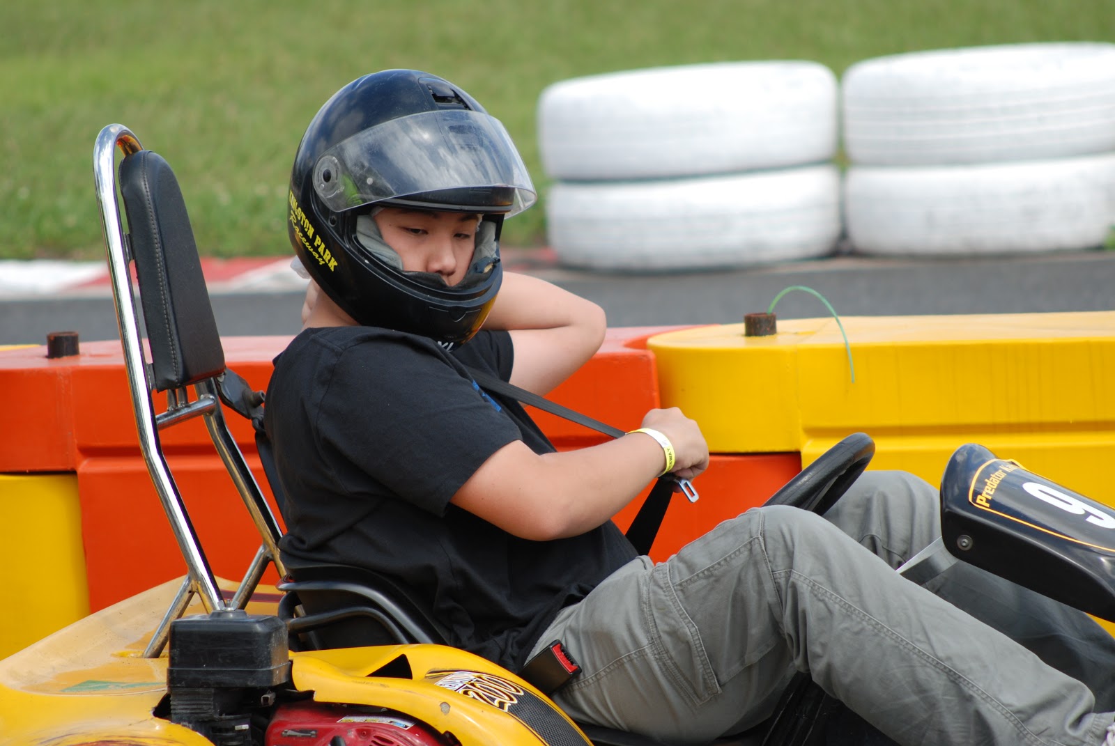 corinasays Josie 15th Bday at Kingston Park Kart Racing with her friends
