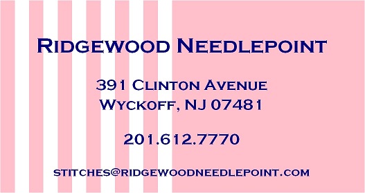 Ridgewood Needlepoint Blog