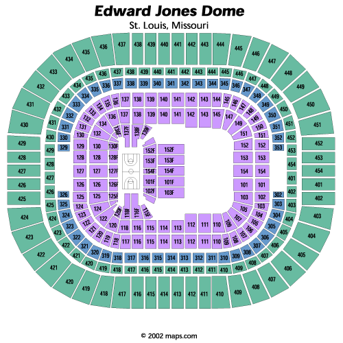 Edward Jones Dome Seating Chart Rows