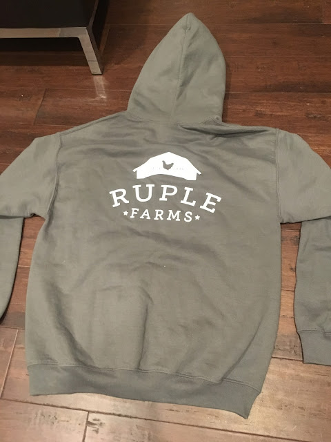 Ruple Farms - back of hoodie