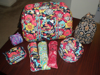 Vera Bradley packing pro, I kept track of how I put all of my things ...