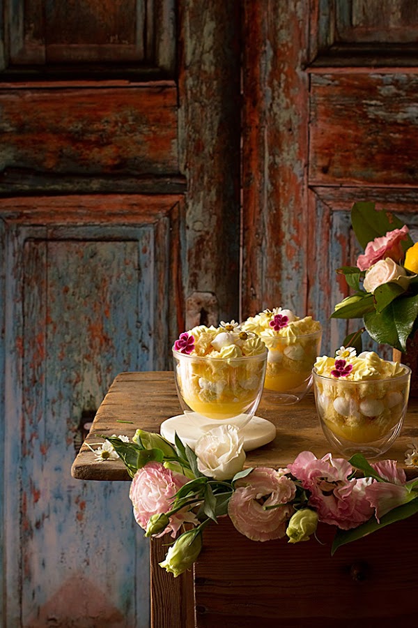 Tarta de limón en vasitos de Webos Fritos