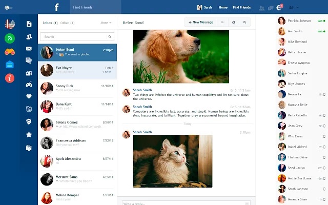 Flatbook moderniza o design do Facebook Flatbook