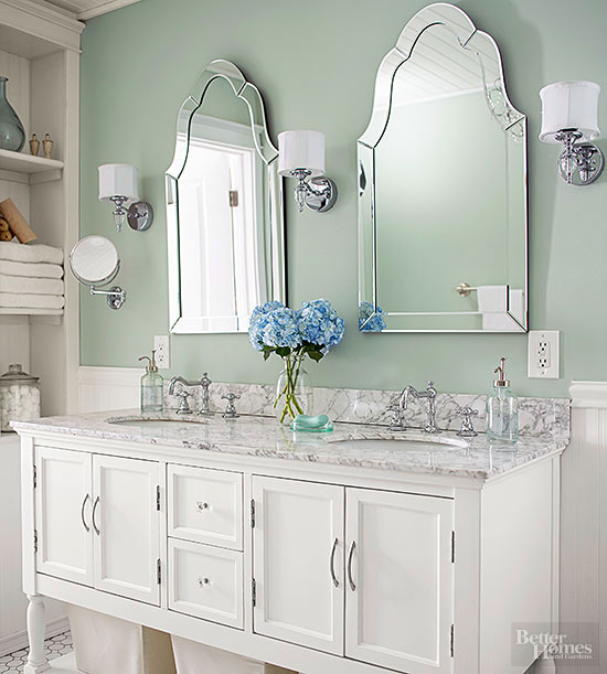 Dos lavabos Un baño clásico CocoChic&Deco