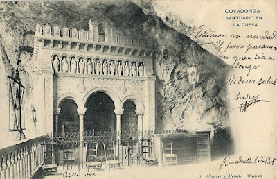 Covadonga. Postal de Hauser y Menet, 1905