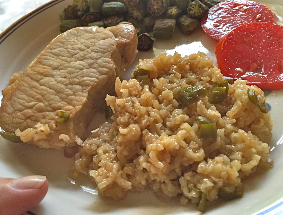 The Grandmother Gig Pork Chops And Brown Rice