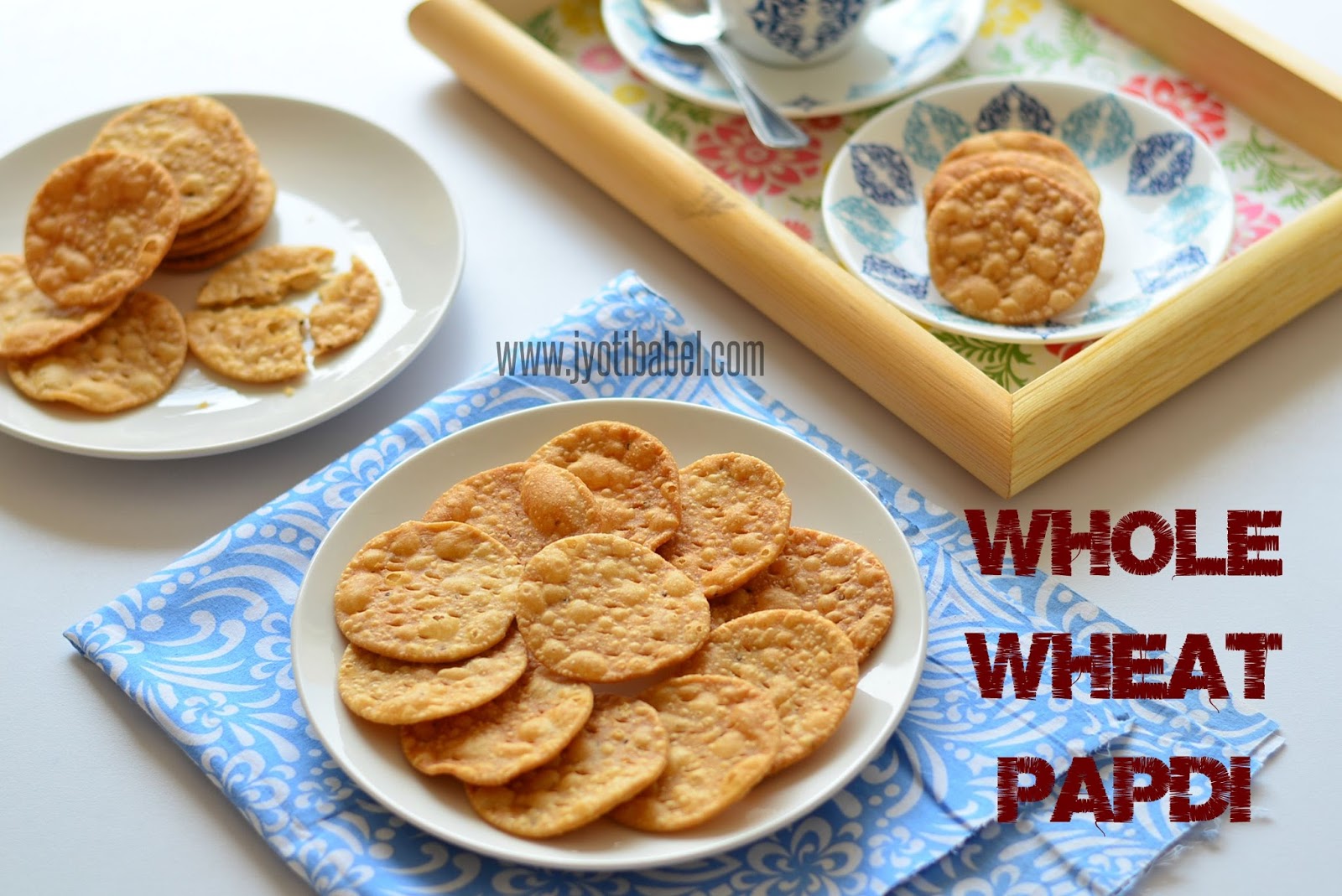 Jyoti's Pages Whole Wheat Papdi (Fried) Recipe How to Make Whole