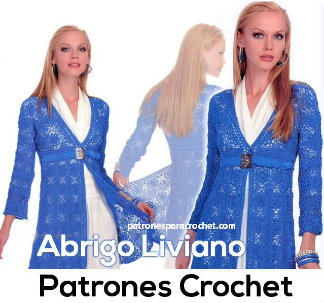 Incorrecto Precaución alegría Abrigo liviano para tejer al crochet / Patrones y paso a paso