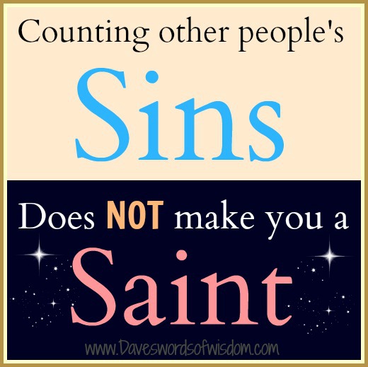 Counting Others Sins...