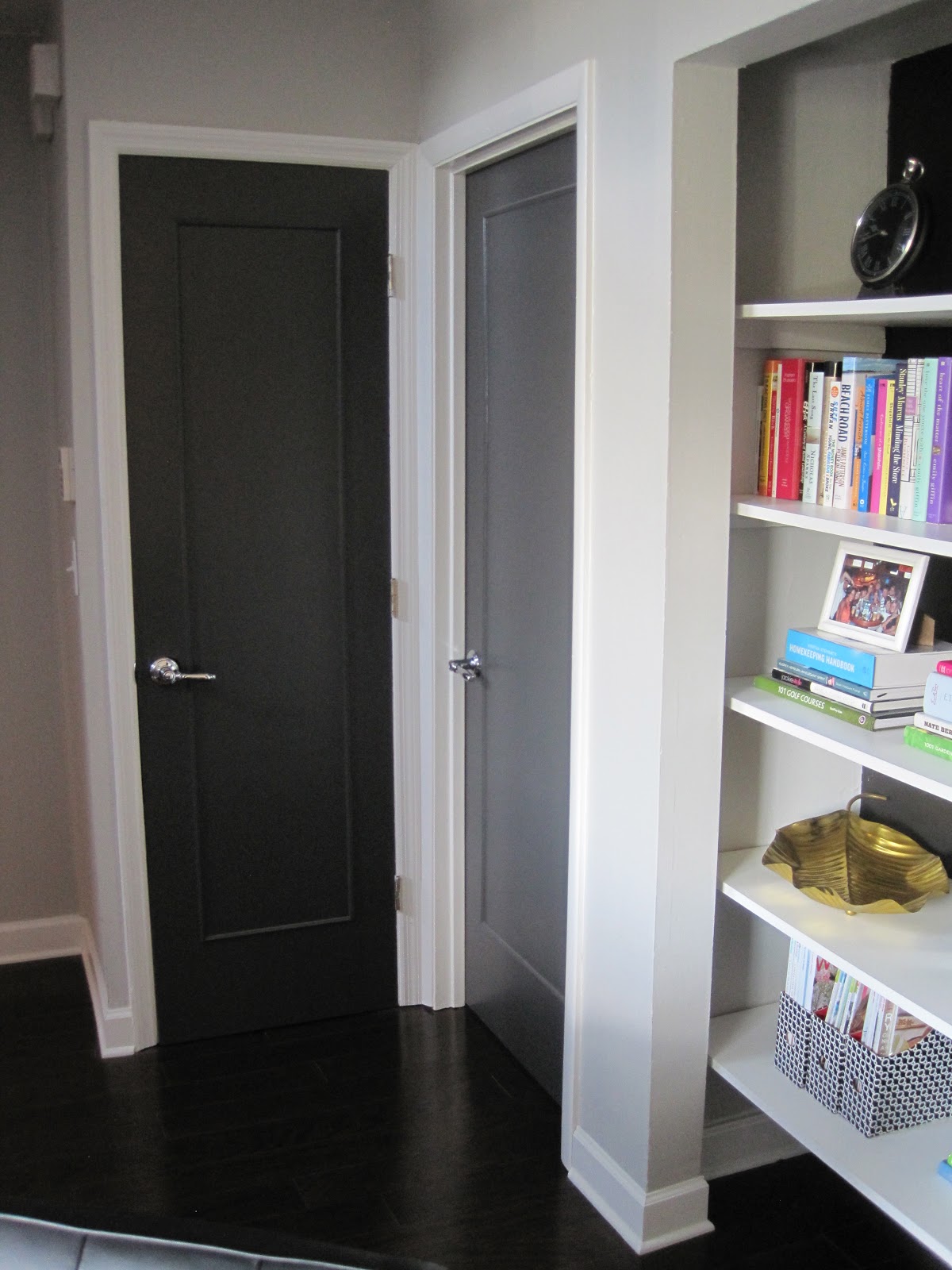 Flat Doors Painted Interior Painting White Confetti And Stripes Diy Dressing Up Plain Flat Doors