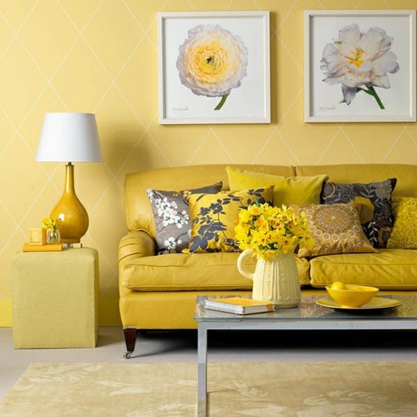 Yellow carpet in the home