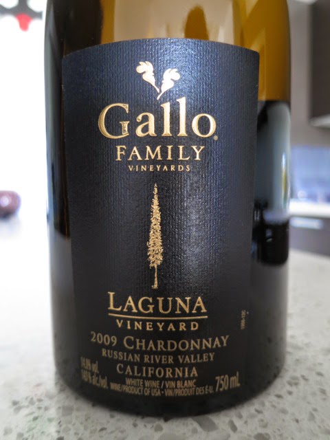 Wine Label of 2009 Gallo Family Laguna Vineyard Chardonnay from Russian River Valley, Sonoma County, California, USA