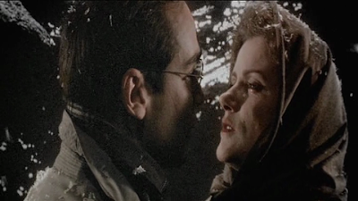 Jean-Marc Barr as Leopold, Barbara Sukowa as Katharina, Sharing an Intimate Moment in Europa, Directed by Lars von Trier