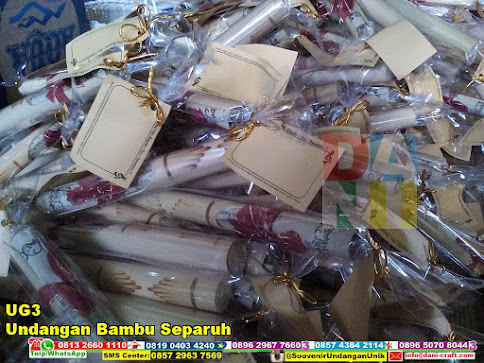 jual Undangan Bambu Separuh