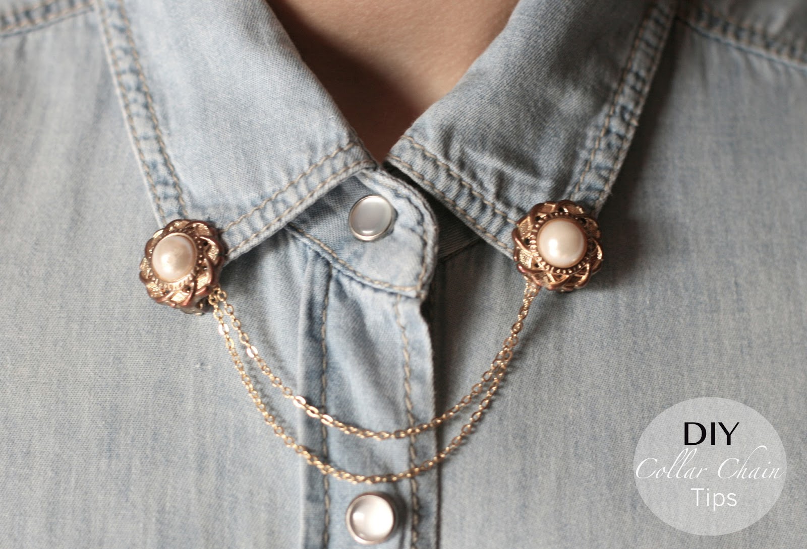 Catwalk Glam DIY Chain Collar tips