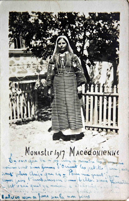 A woman in traditional costume - Bitola during the First World War