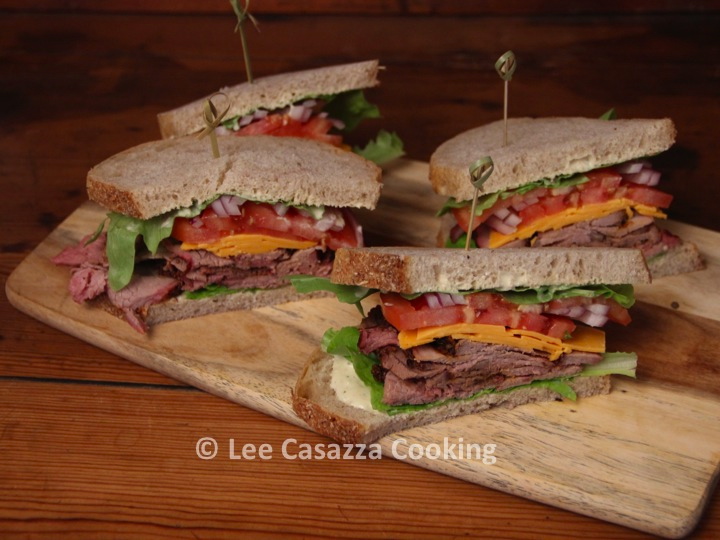 Izetta's Southern Cooking SMOKED ROAST BEEF SANDWICHES WITH CHEDDAR