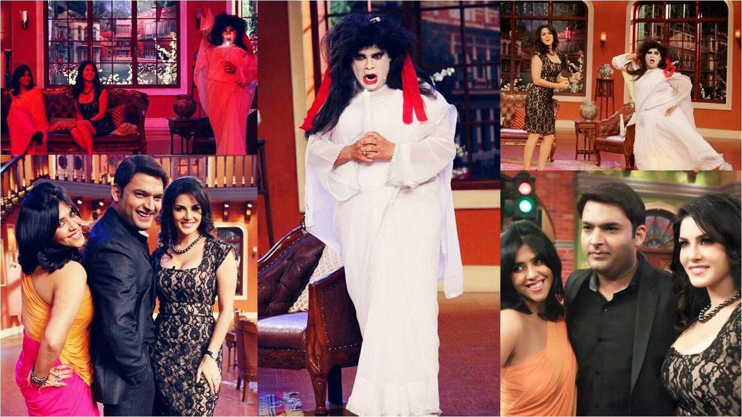Ragini MMS 2 Promotion: Ekta Kapoor and Sunny Leone at Comedy Nights with Kapil Ekta Kapoor and Sunny Leone at Comedy Nights with Kapil to promote Ragini MMS 2