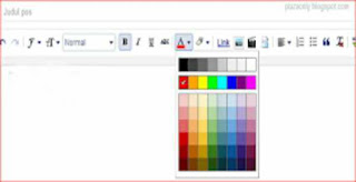 cara buat font berwarna di blog