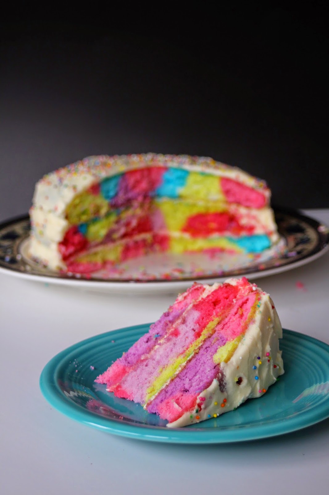 The Girl With The Spatula Rainbow swirl cake