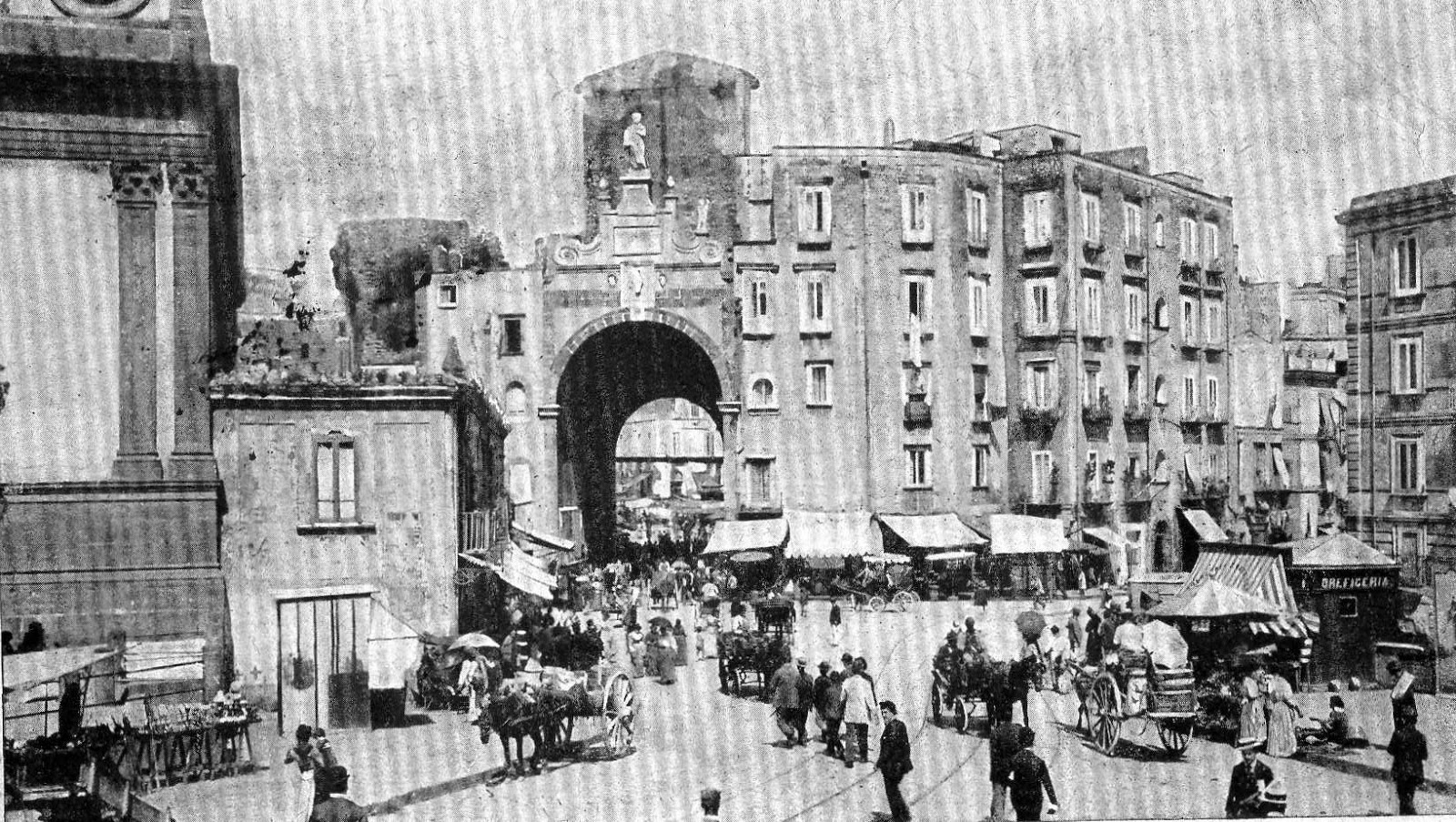 Napoli Antica Cartolina Di Porta Capuano Antiche Cartoline Di Napoli