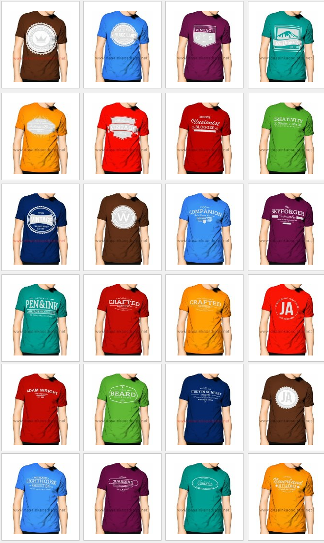 Template jual kaos murah