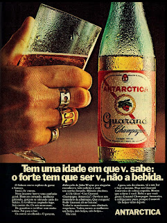 propaganda refrigerante guaraná Antarctica - 1970