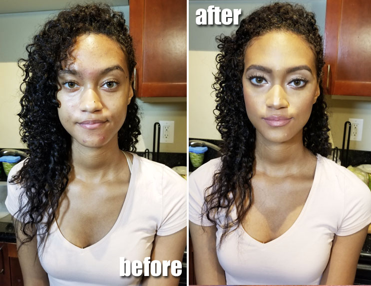 Before After: Glowy Everyday Makeup By RenRen