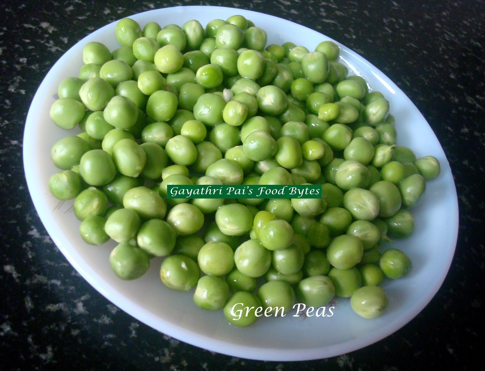 Gayathri Pai's Food Bytes Green Peas and Chinese Potato Curry.