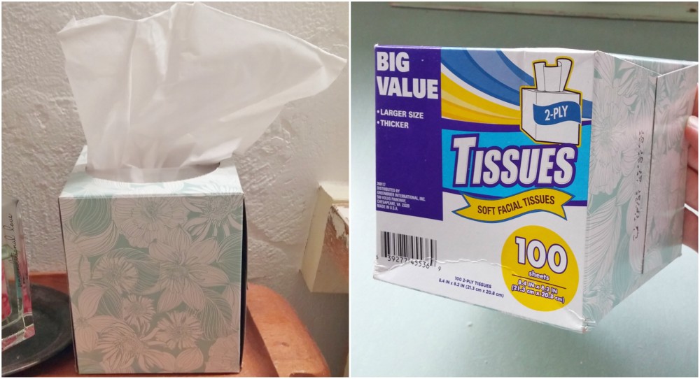 Generic store brand tissue box