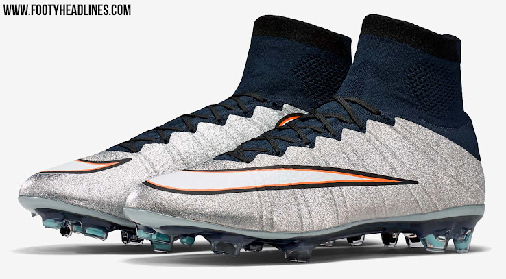 cr7 silver boots