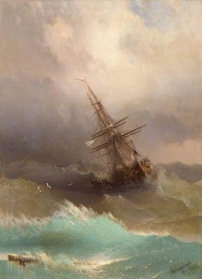 SHIP IN THE STORMY SEA, by Ivan Aivazovsky, 1887 (public domain) Climbing My Family Tree: SHIP IN THE STORMY SEA, by Ivan Aivazovsky, 1887 (public domain)