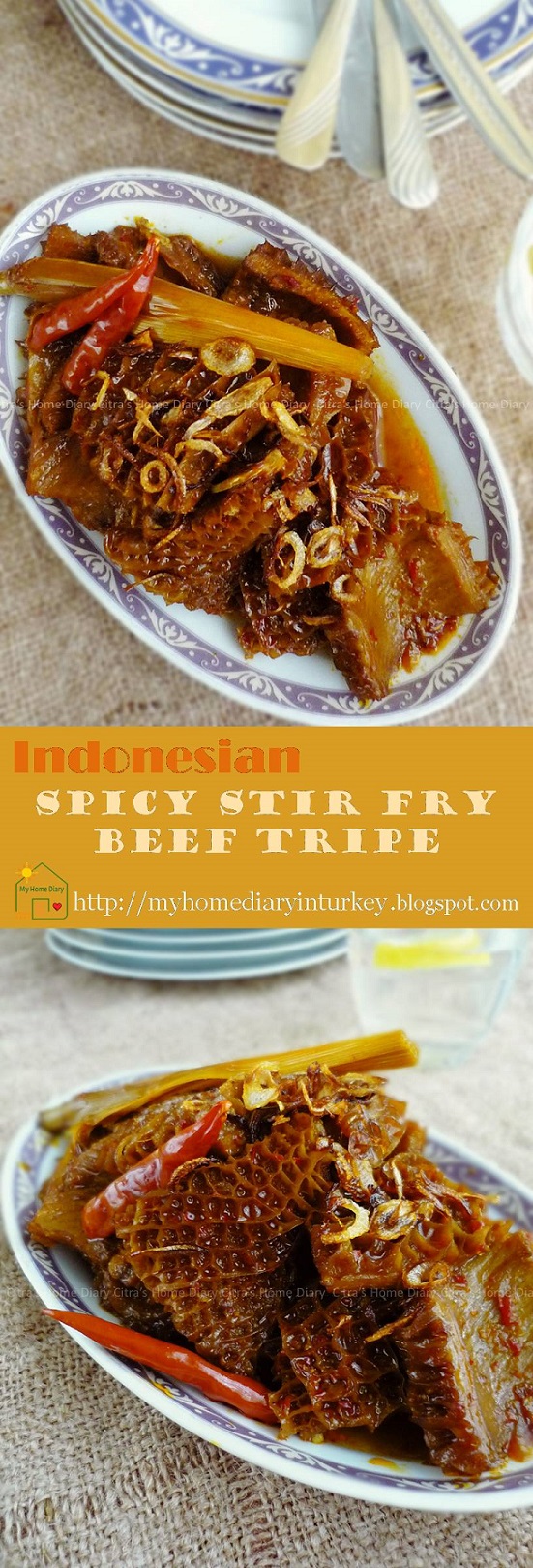Citra's Home Diary Resep Babat Gongso Pedas / Indonesian Spicy stir