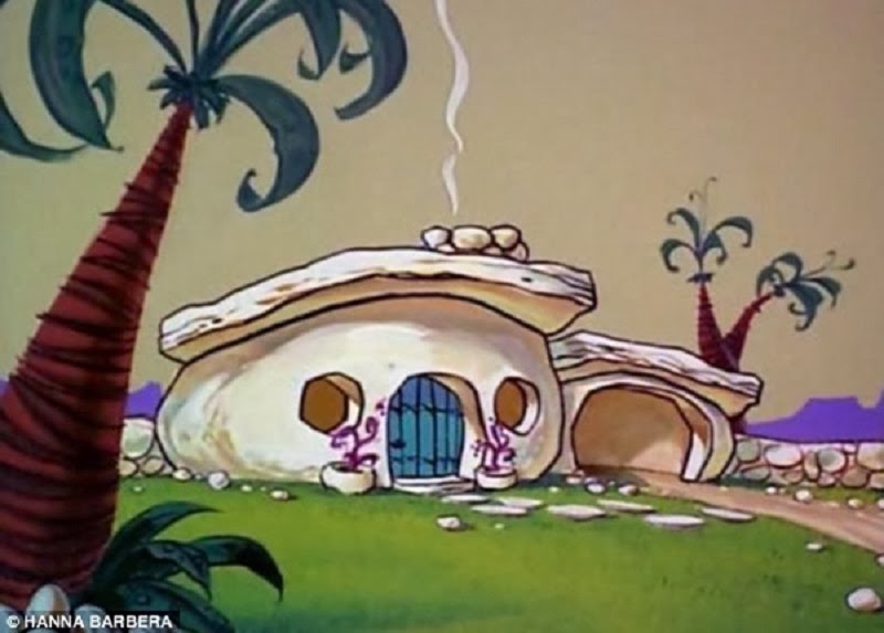 It was modeled after the house from the Flintstones, after all.