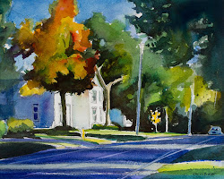 watercolor painting chris breier cayuga south road reference paintings watercolour bid auction