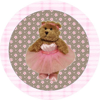 Ballerina Bear: Free Printable Candy Bar Labels. Ballerina Bear Toppers or Free Printable Candy Bar Labels.